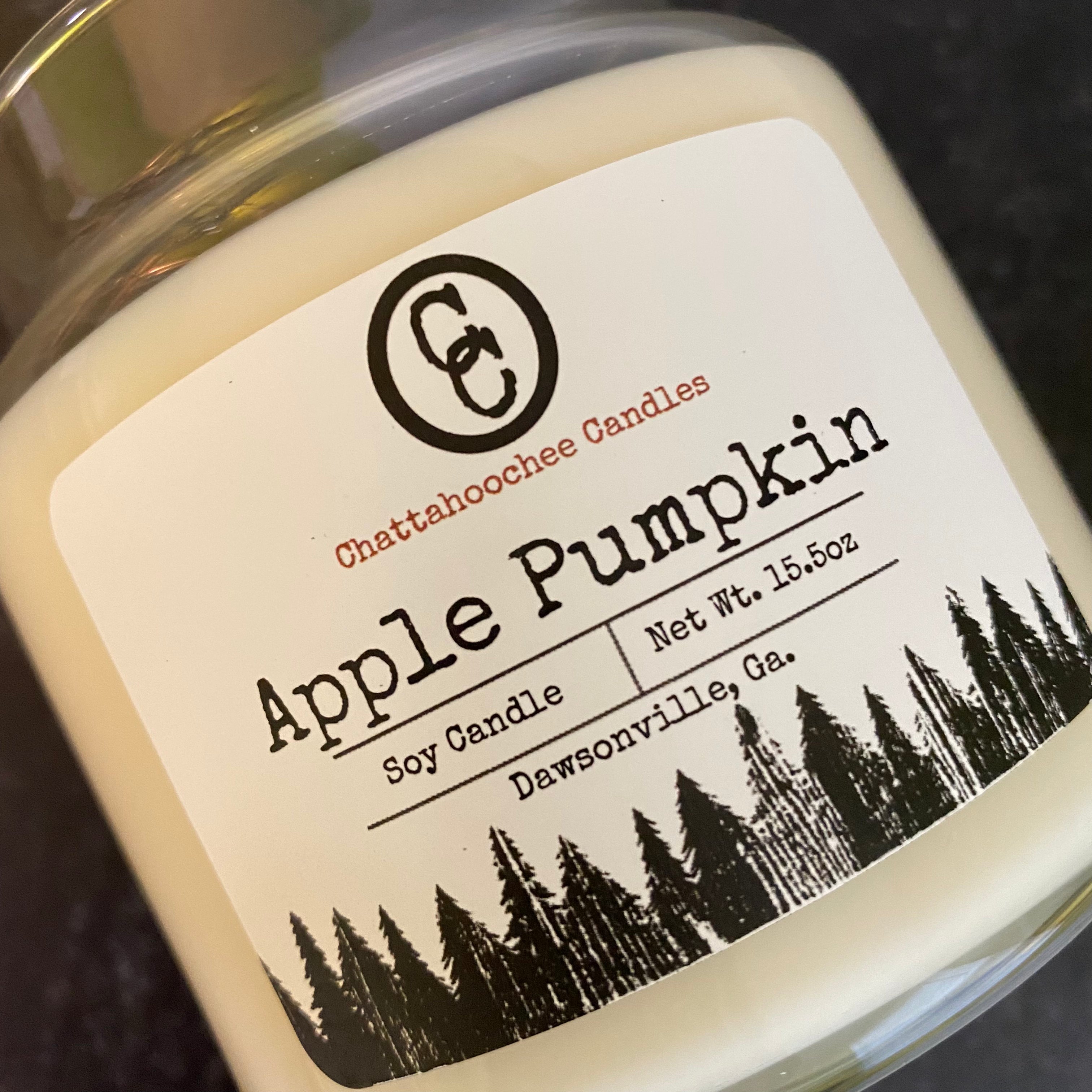 Apple Pumpkin- 3 Wick Scented Soy Candle.