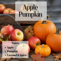 Apple Pumpkin- 3 Wick Scented Soy Candle.