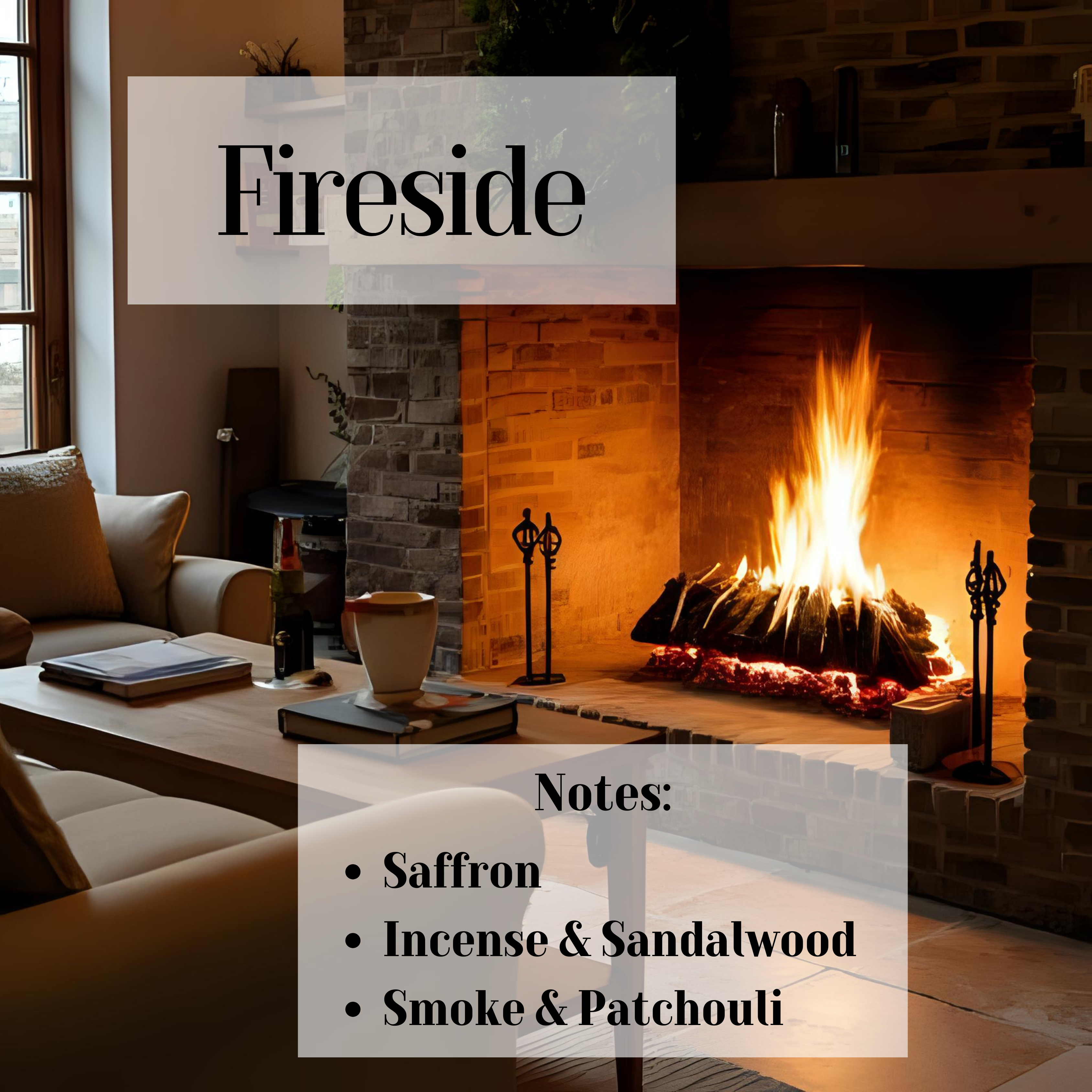 Fireside- 3 Wick Soy Candle