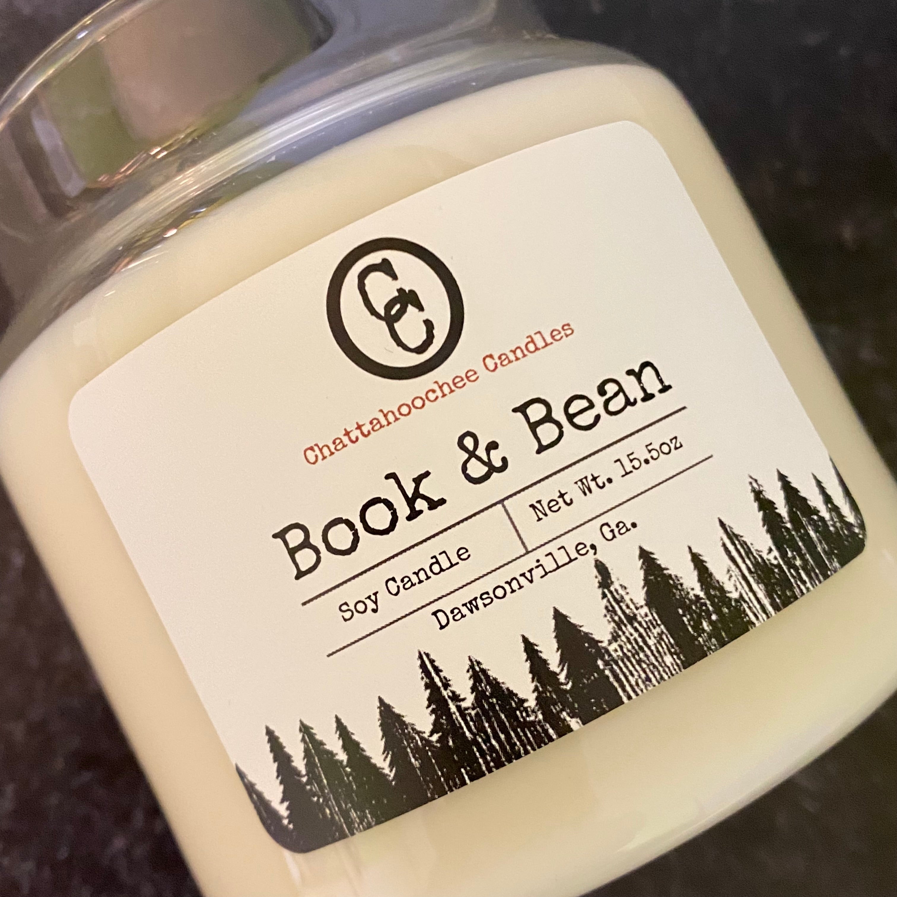Book & Bean- 3 Wick Scented Soy Candle