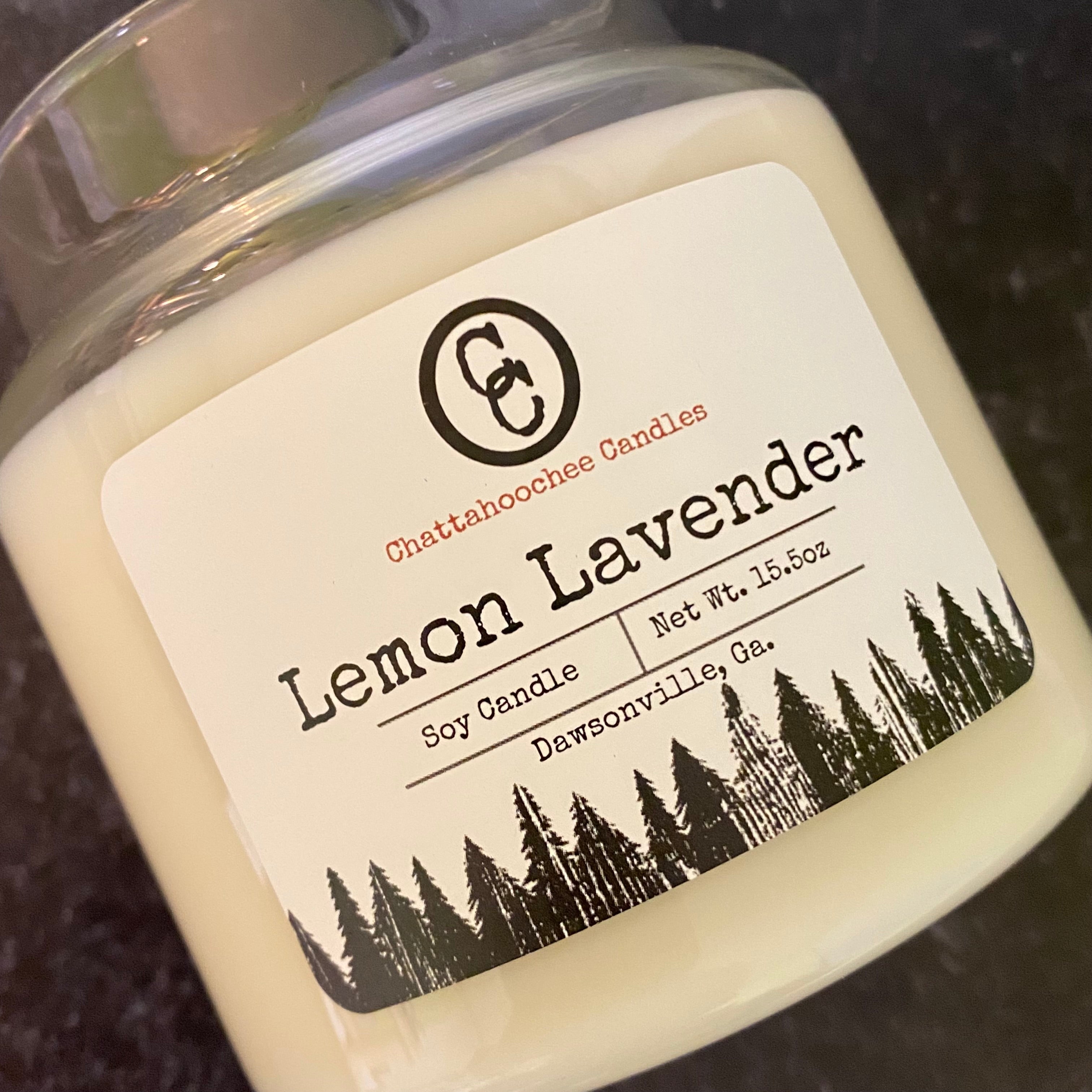 Lemon Lavender- 3 Wick Scented Soy Candle