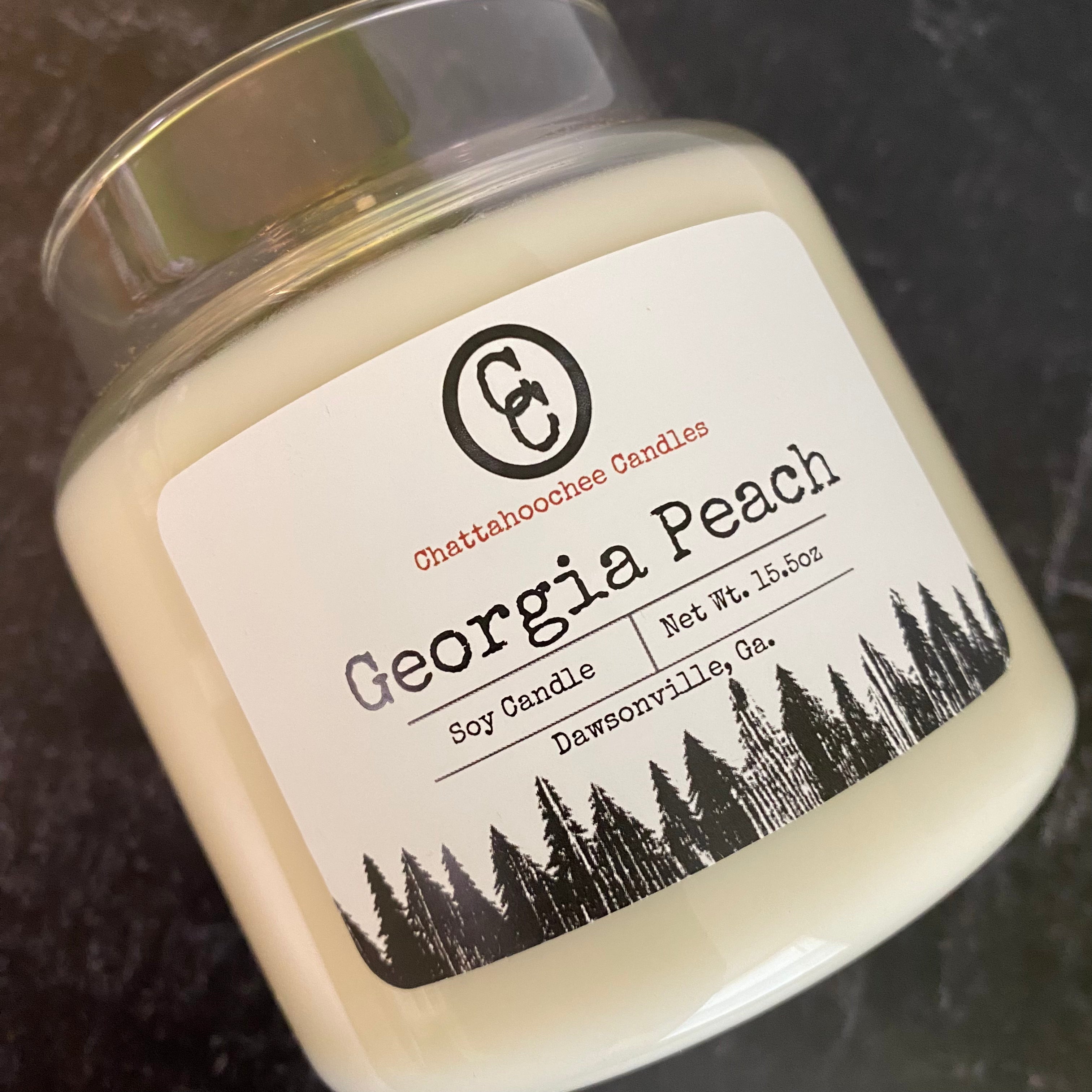 Georgia Peach- 3 Wick Scented Soy Candle