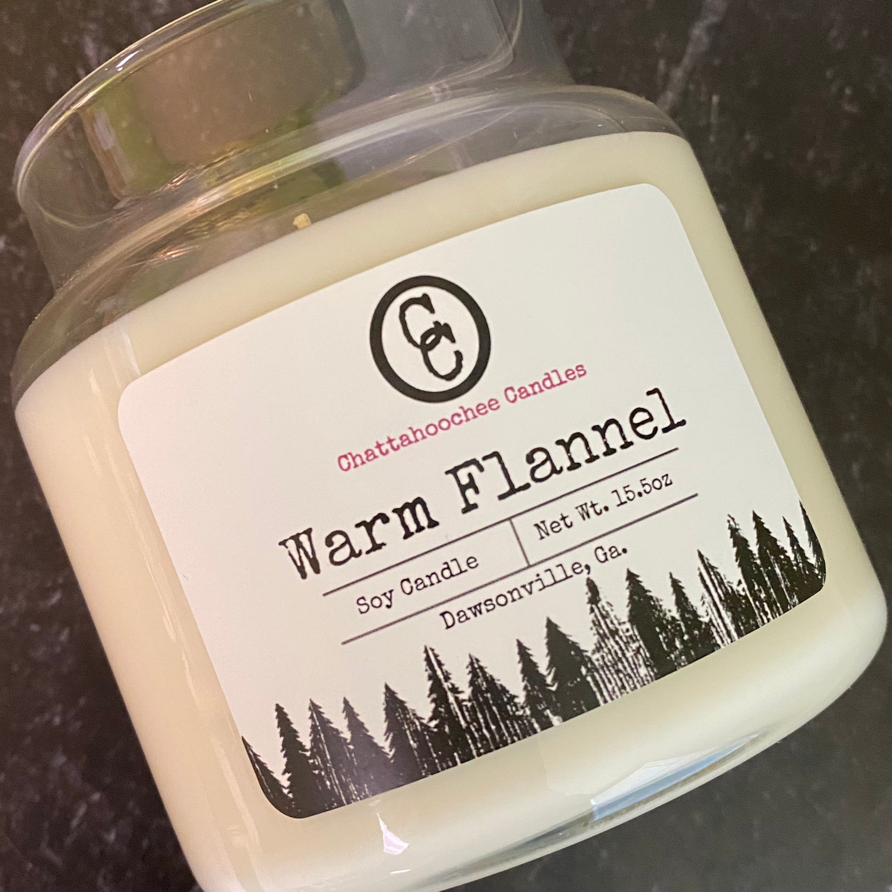Warm Flannel- 3 Wick Scented Soy Candle