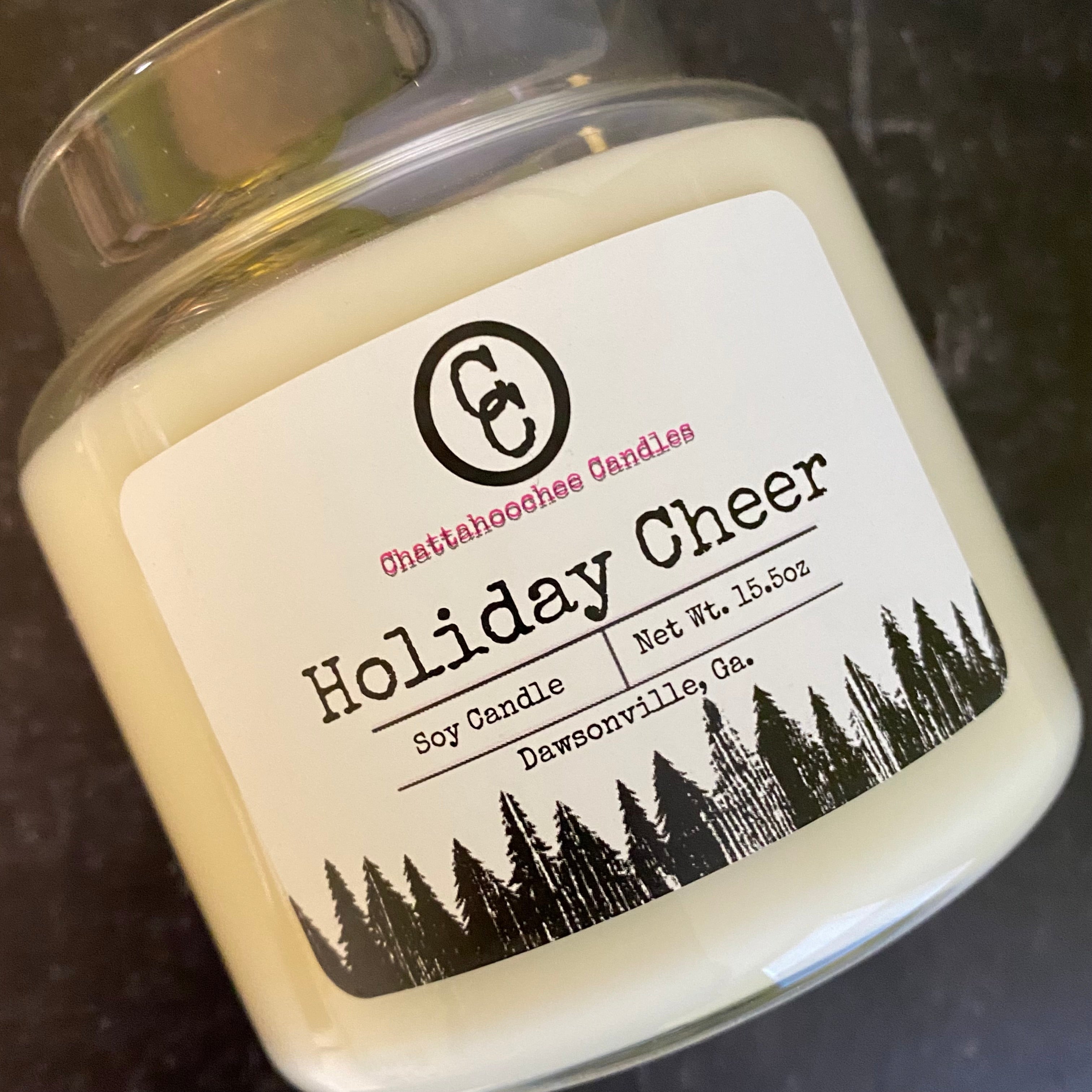 Holiday Cheer- 3 Wick Scented Soy Candle