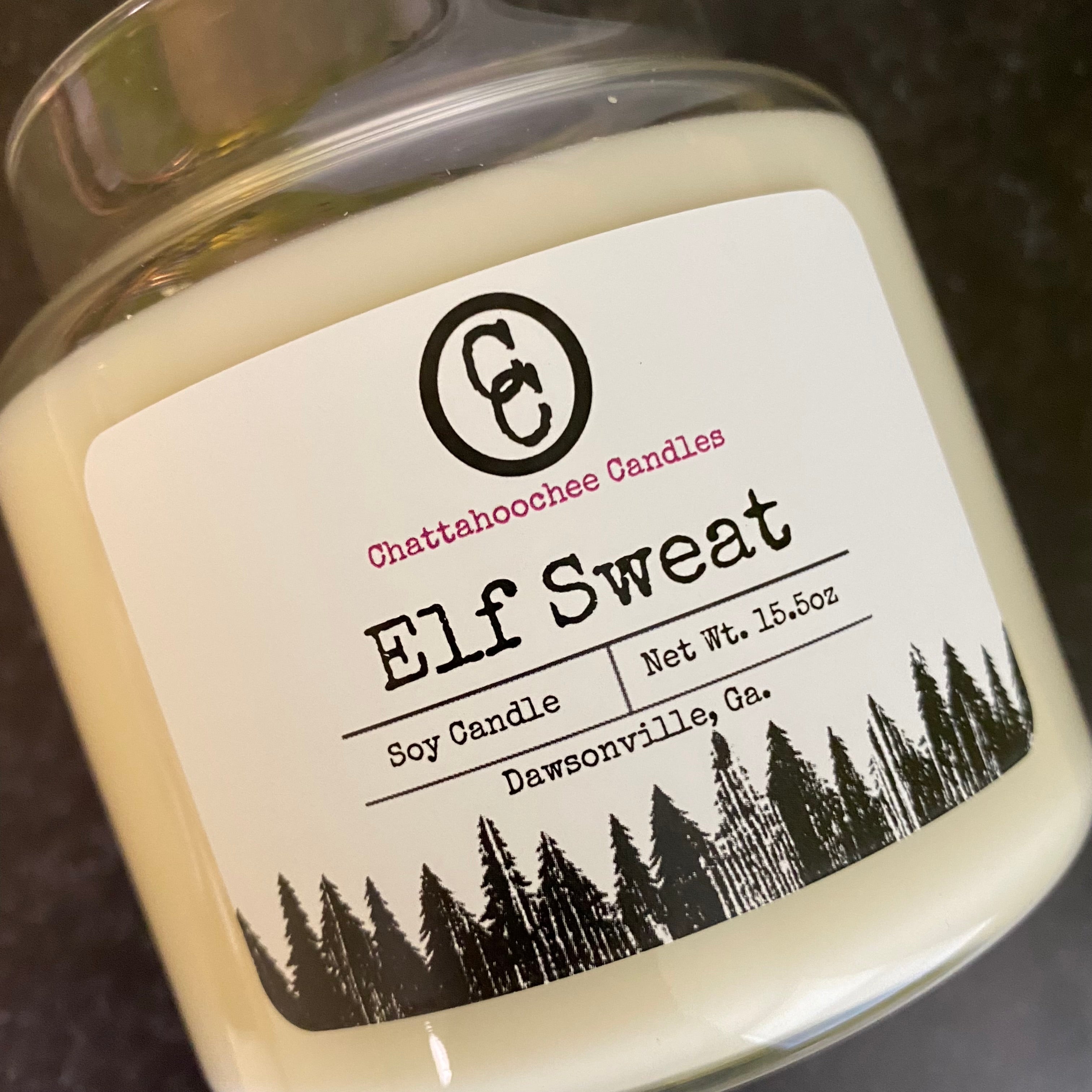Elf Sweat- 3 Wick Scented Soy Candle