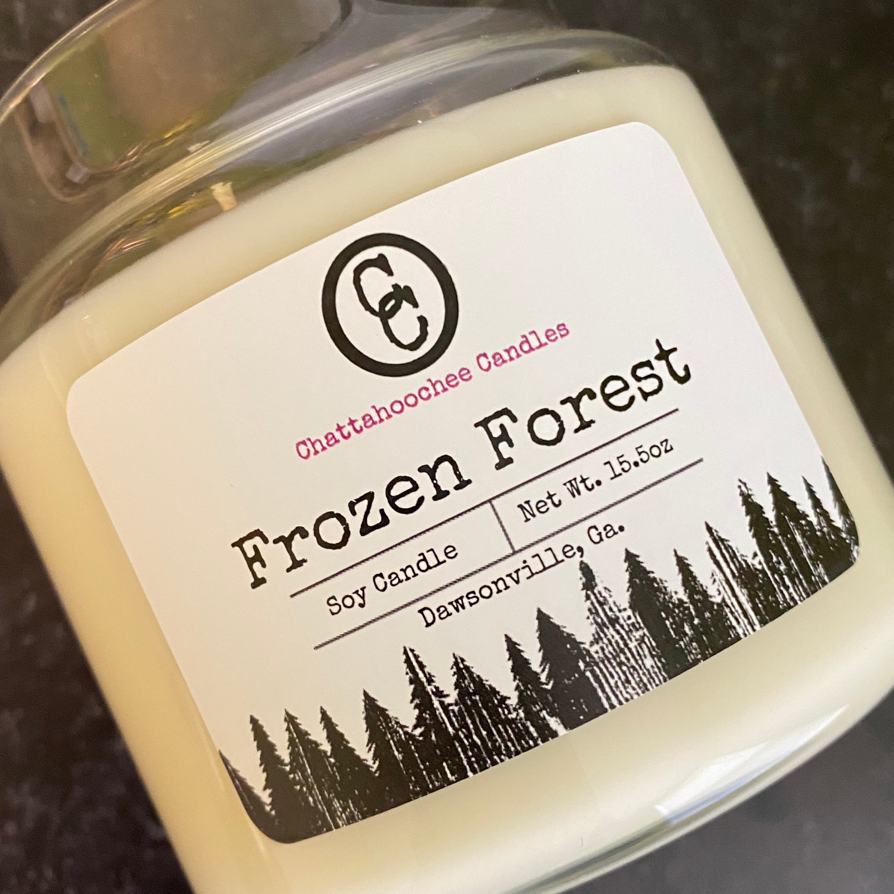 Frozen Forest- 3 Wick Scented soy Candle