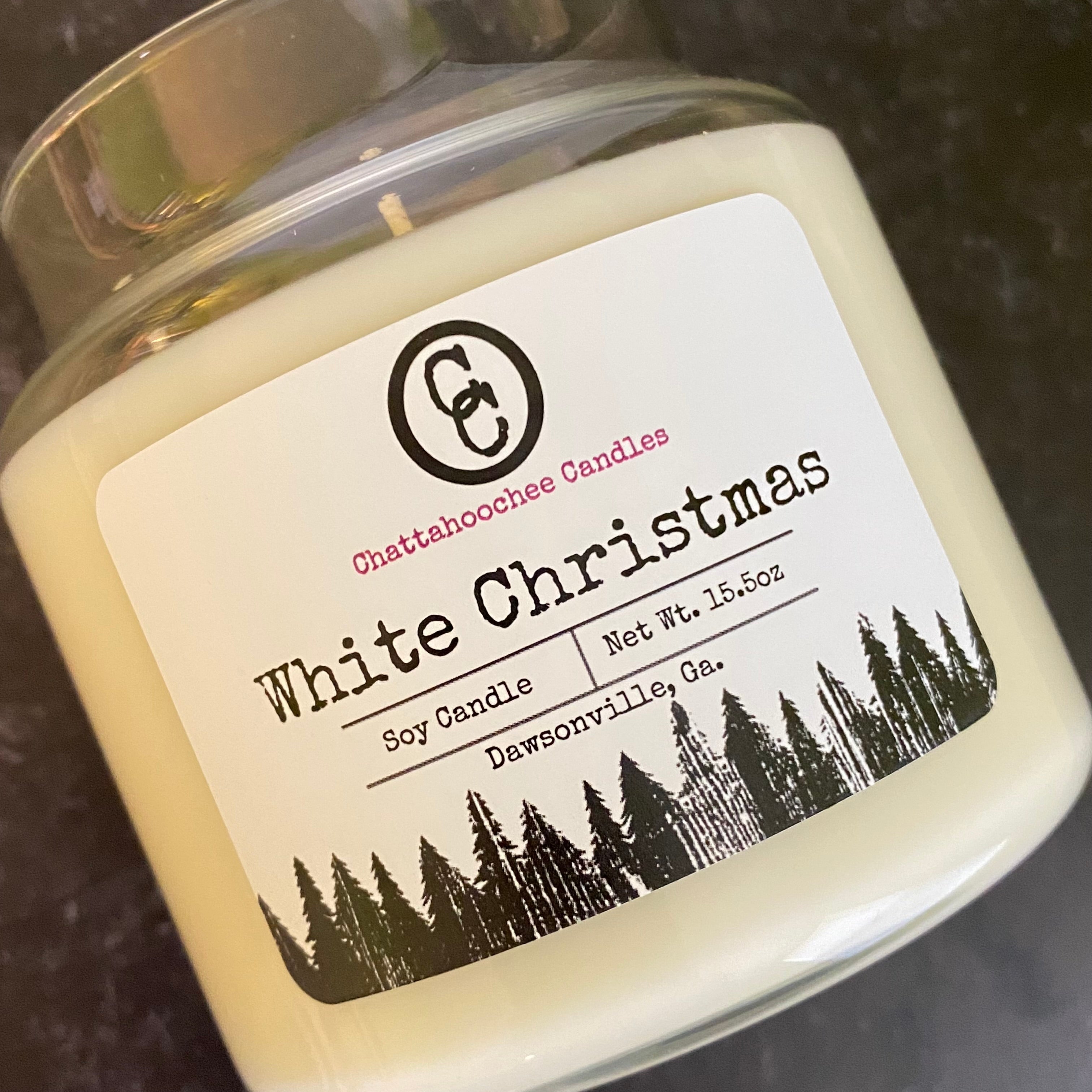 White Christmas- 3 Wick Scented Soy Candle