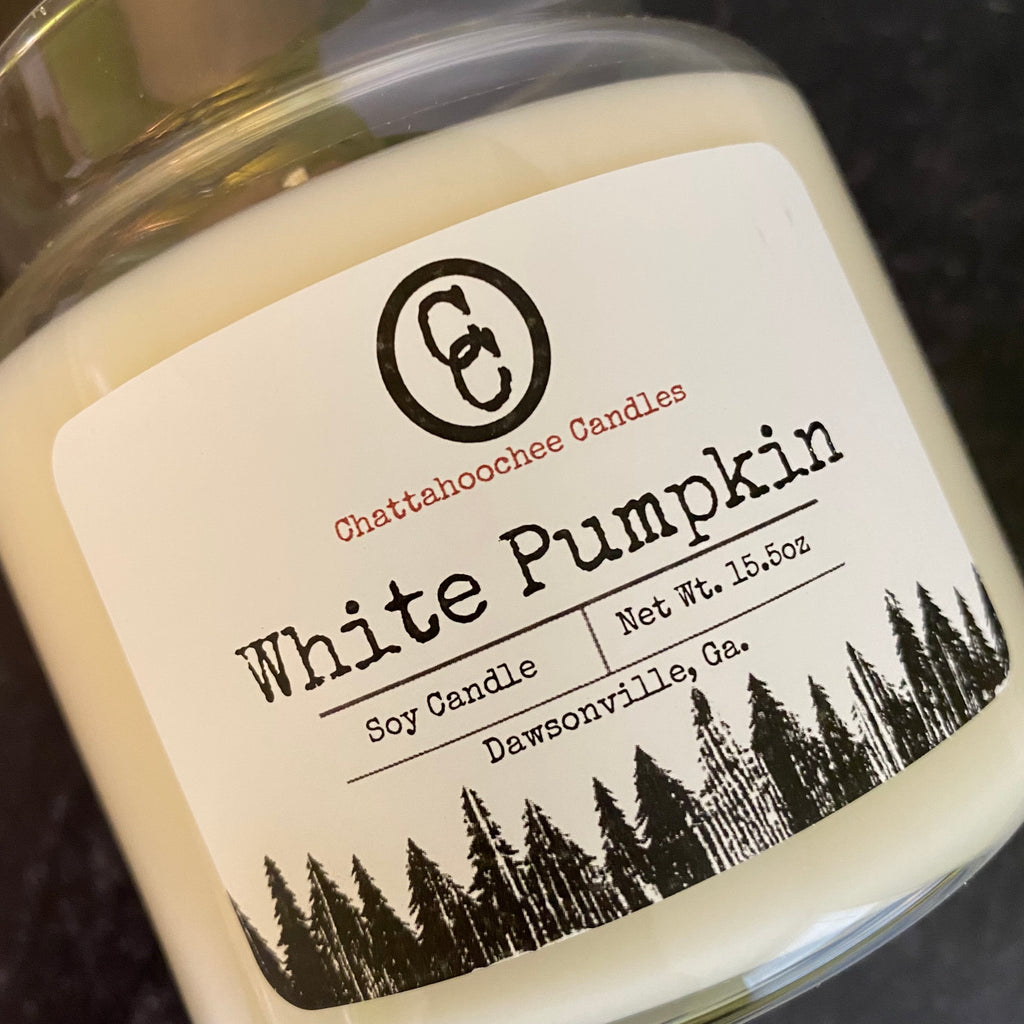 White Pumpkin- 3 Wick Scented Soy Candle