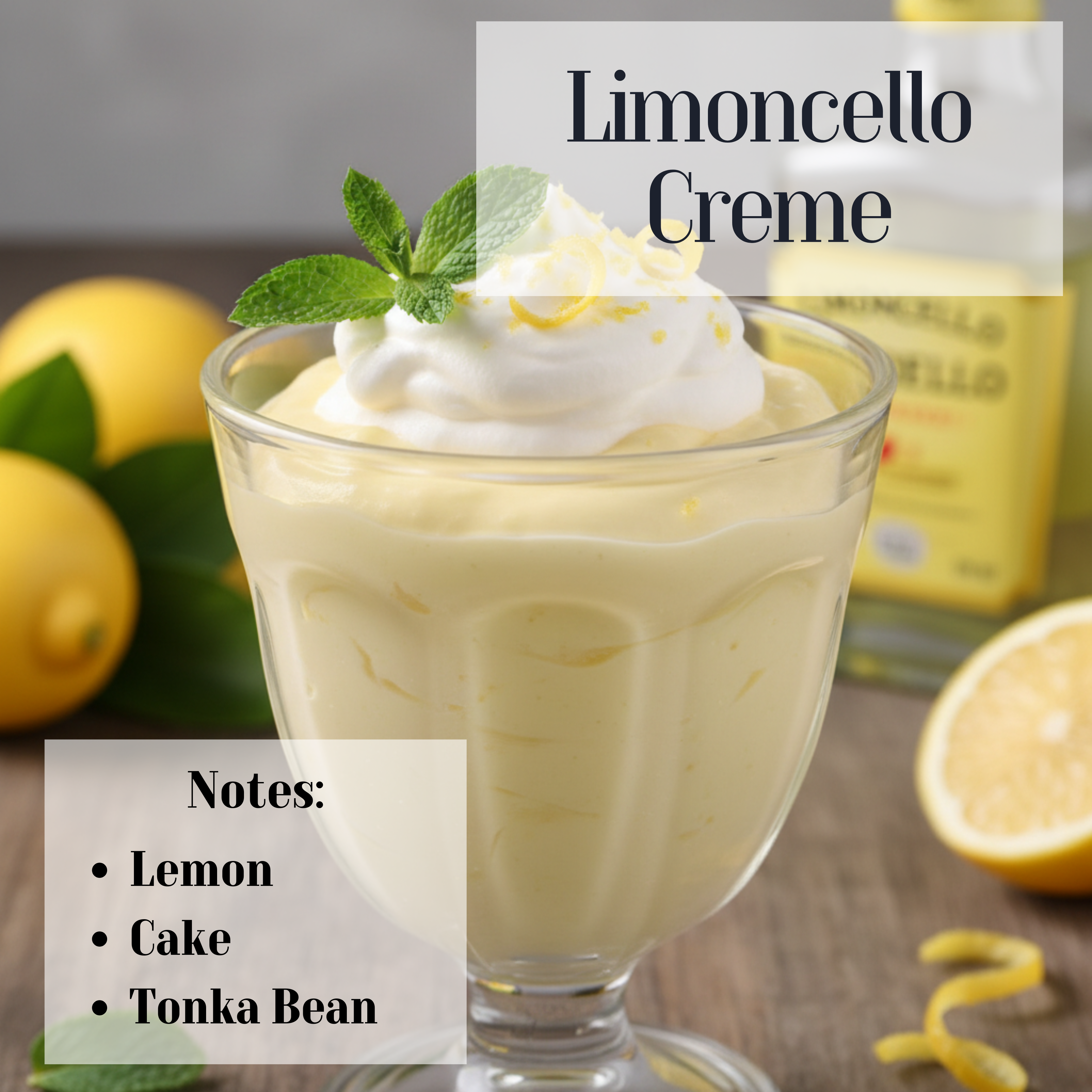 Limoncello Creme- 3 Wick scented Soy Candle