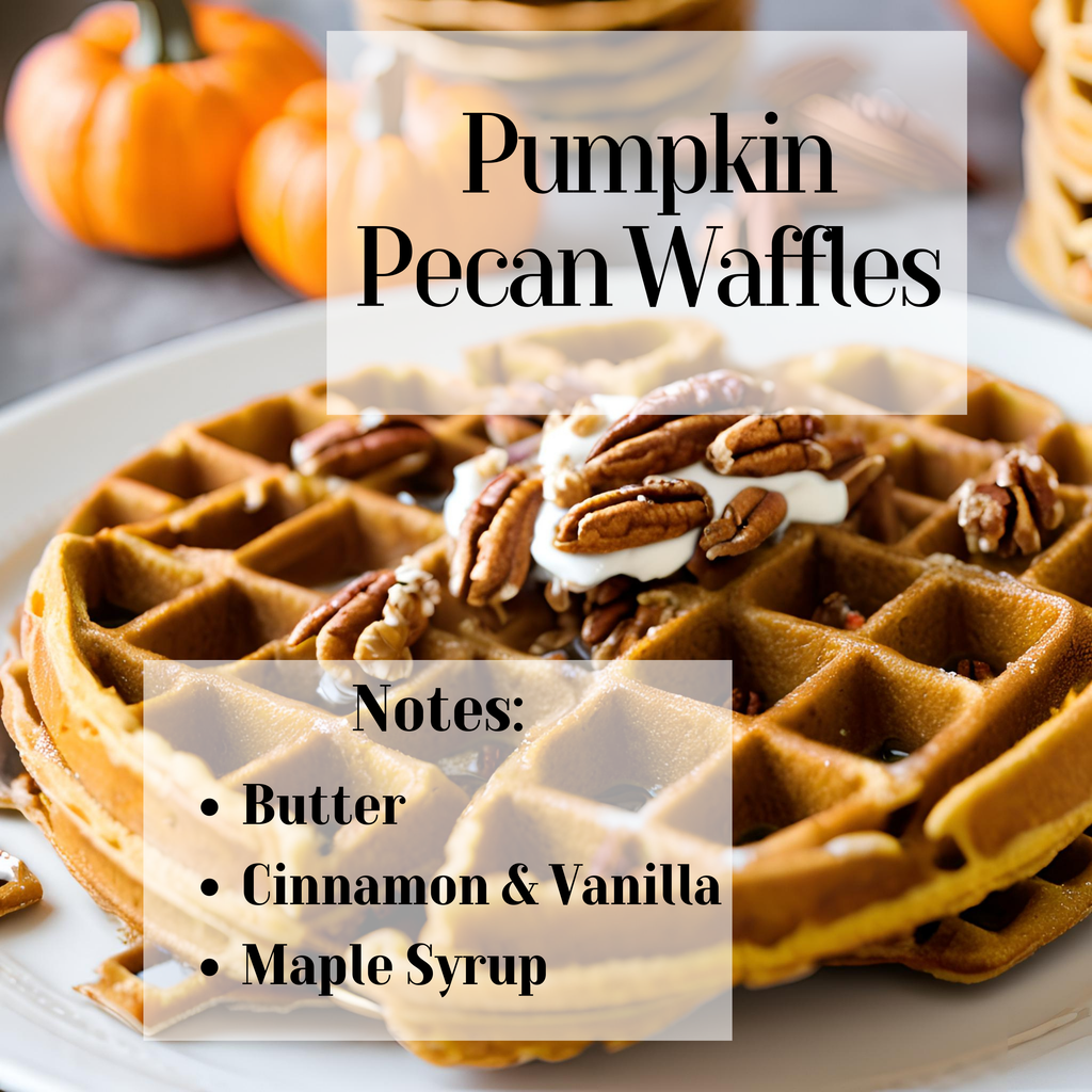 Pumpkin Pecan Waffles- 3 Wick Scented Soy Candle