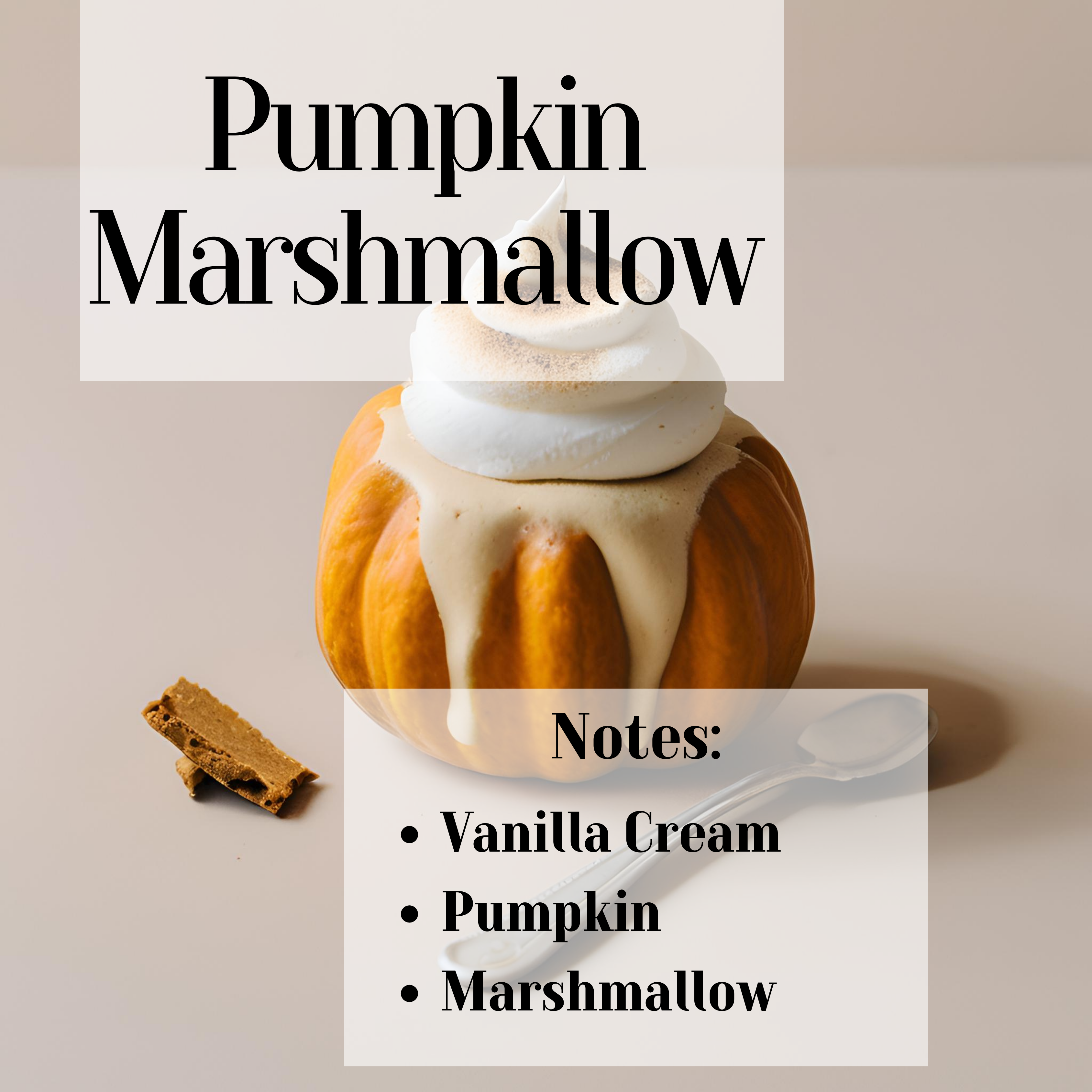 Pumpkin Marshmallow- 3 Wick Soy Candle