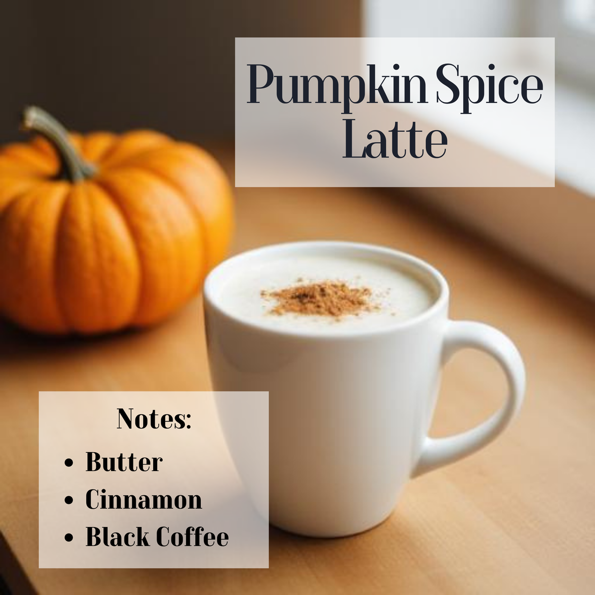 Pumpkin Spice Latte- 3 Wick Candle