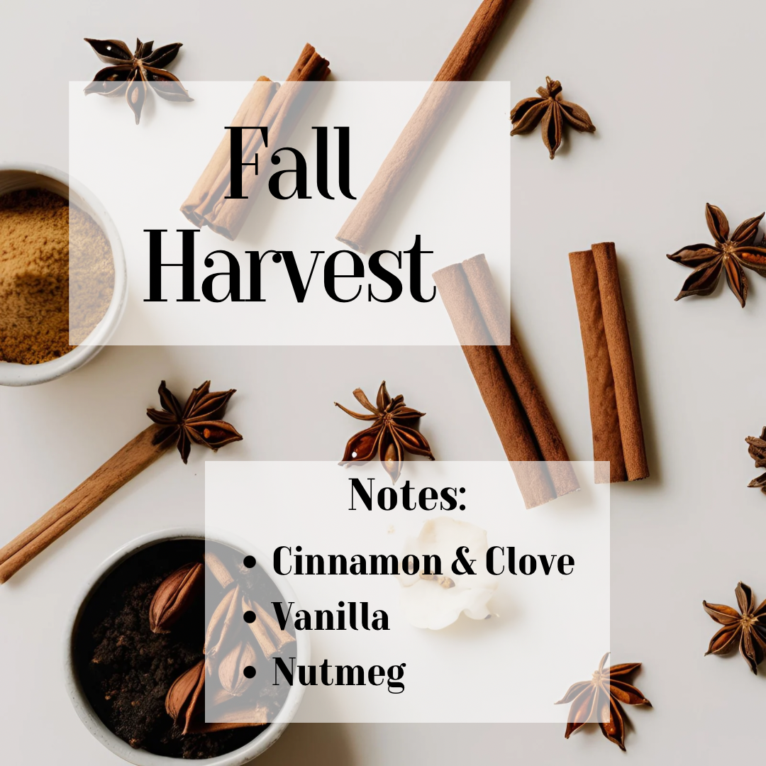 Fall Harvest- 3 Wick Scented Soy Candle