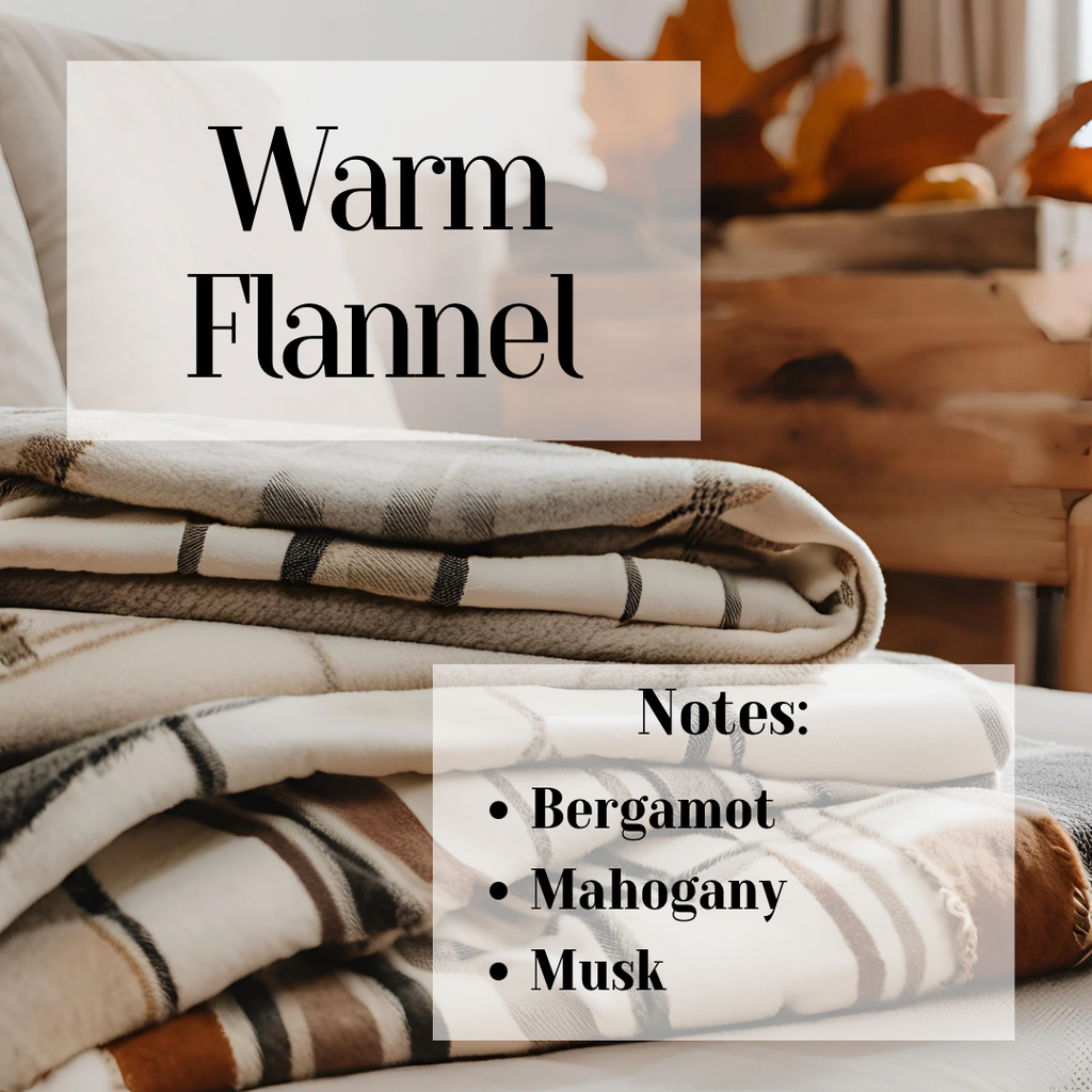 Warm Flannel- 3 Wick Scented Soy Candle