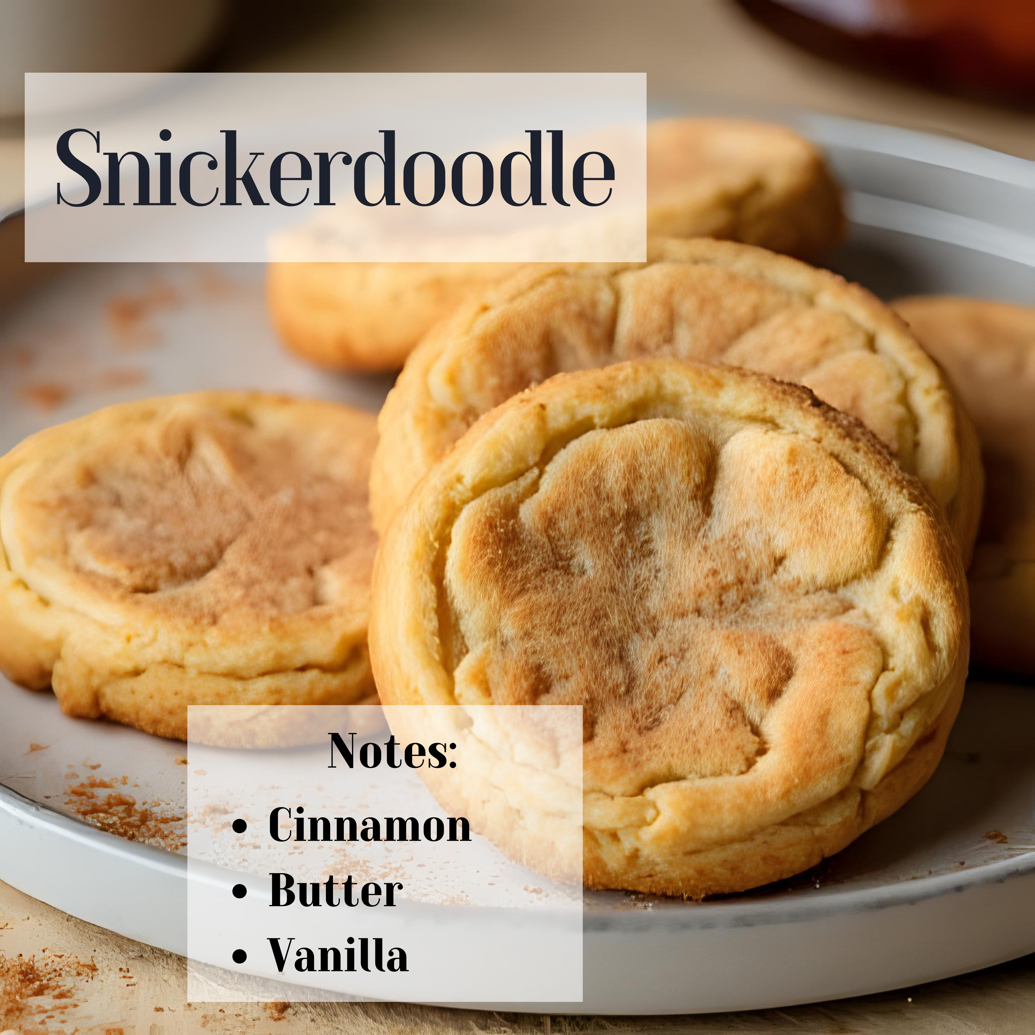 Snickerdoodle- 3 Wick Scented Soy Candle