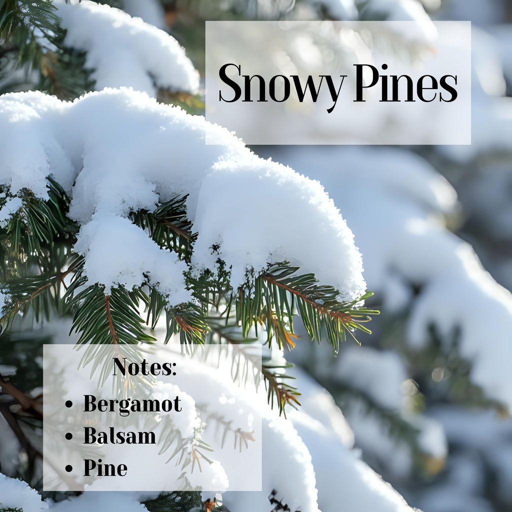 Snowy Pines- 3 Wick Scented Soy Candle