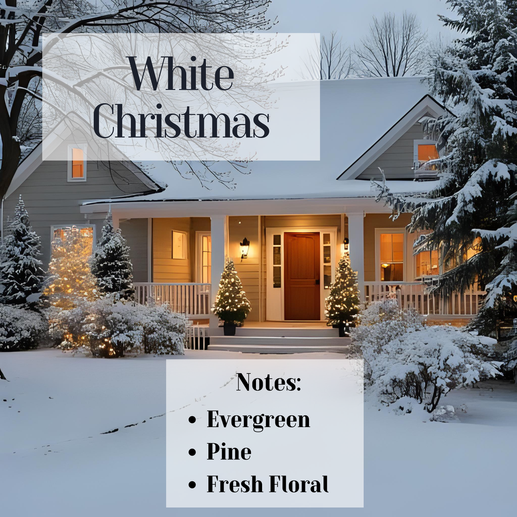 White Christmas- 3 Wick Scented Soy Candle